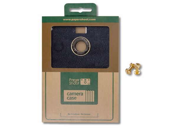 Paper Shoot Leather Texture Case  Midnight Blue