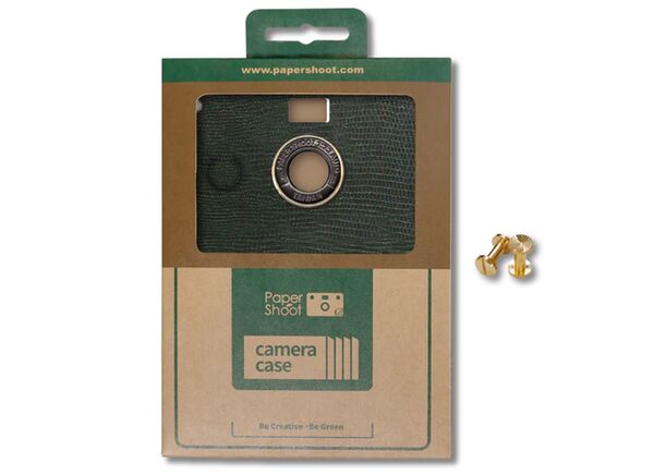 Paper Shoot Leather Texture Case  Spruce Green