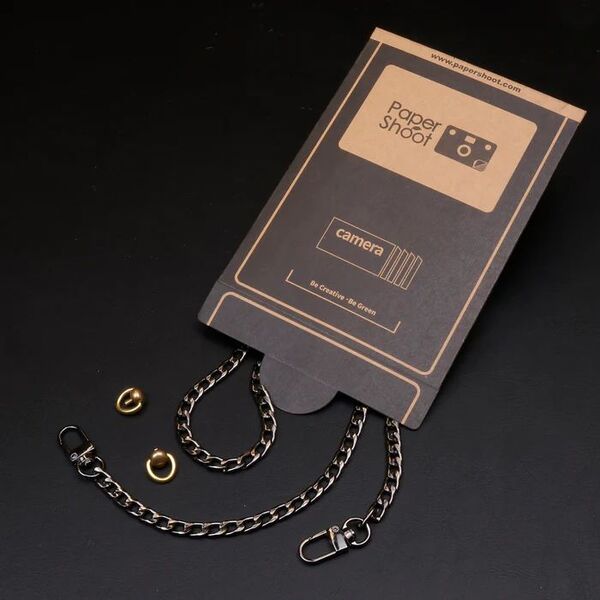 Paper Shoot Metal Strap  Black