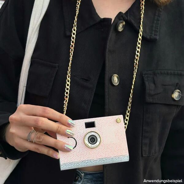 Paper Shoot Metal Strap  Gold