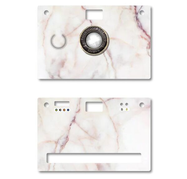 Paper Shoot Stone Pattern Paper Case  Bianco Rose