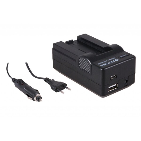 Patona 4in1 Ladegerät für Casio NP-50 Exilim EX-V7 EX-V8 Casio NP50 