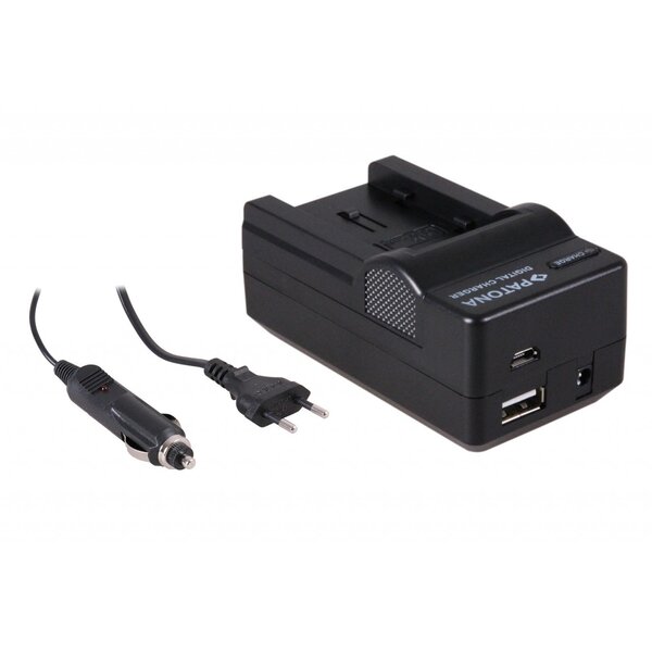 Patona 4in1 Ladegerät für JVC VG107e VG114e VG121e GZ-HM550 