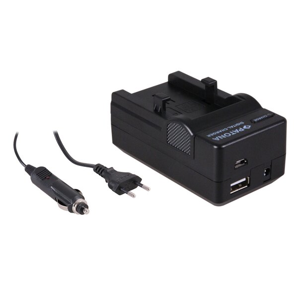 Patona 4in1 Ladegerät für Olympus  Li-10B Li-12B