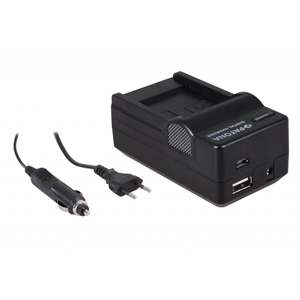 Patona 4in1 Ladegerät für Panasonic  DMC-TZ6