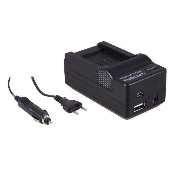 Patona 4in1 Ladegerät Minolta NP-900 NP900 Slimline X4 X5 X6 DC5080 