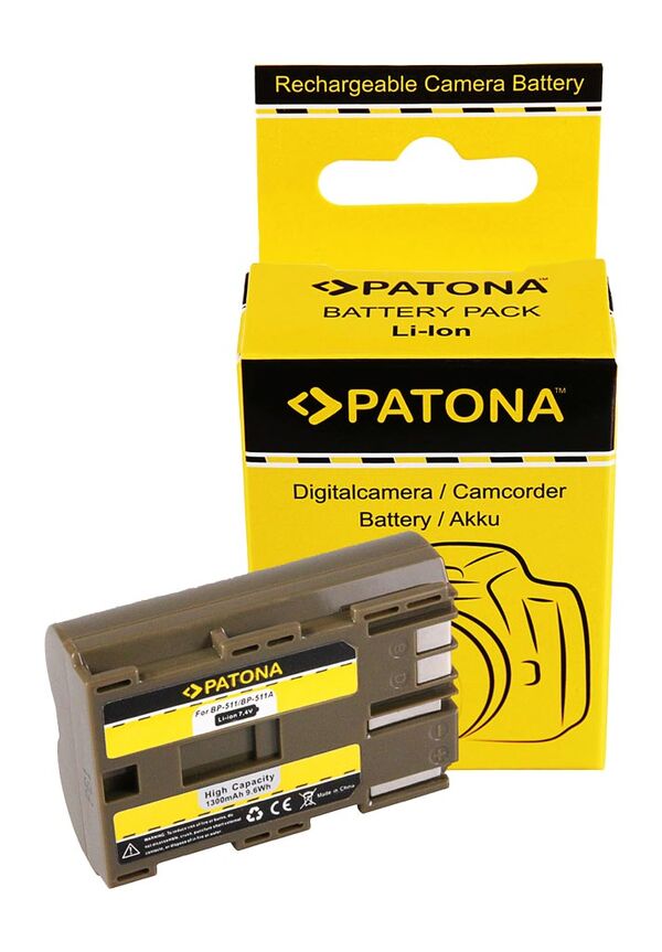 Patona Akku für Canon  BP-511, BP-512