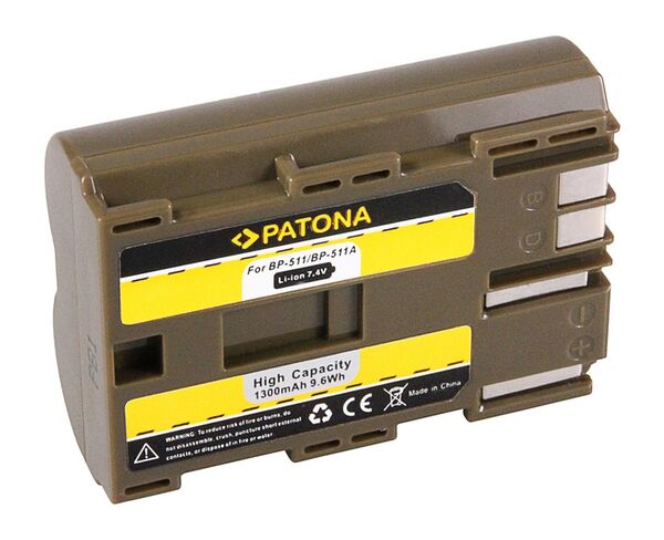 Patona Akku für Canon  BP-511, BP-512