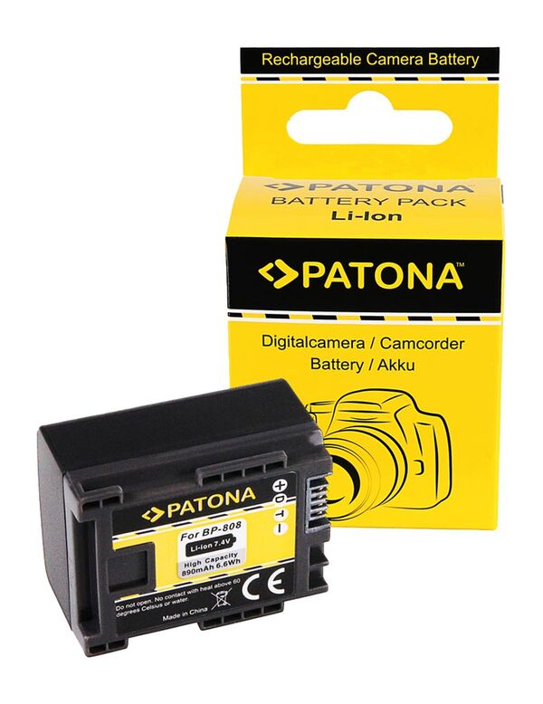 Patona Akku für Canon  BP819 BP827 BP808 BP809 HF100 HG-20 wireless