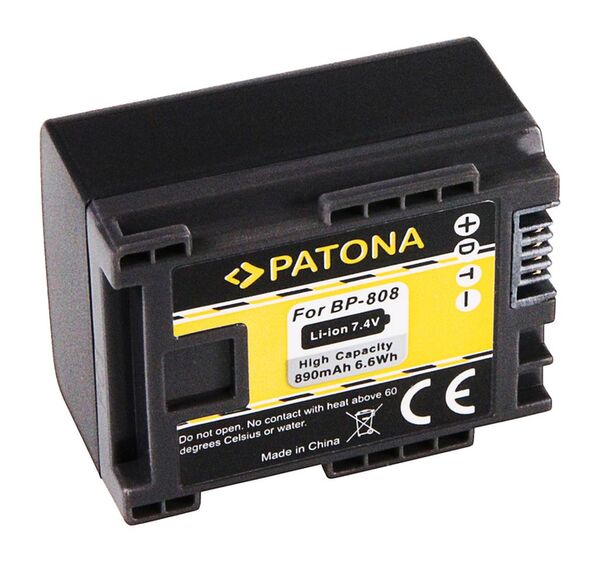 Patona Akku für Canon  BP819 BP827 BP808 BP809 HF100 HG-20 wireless