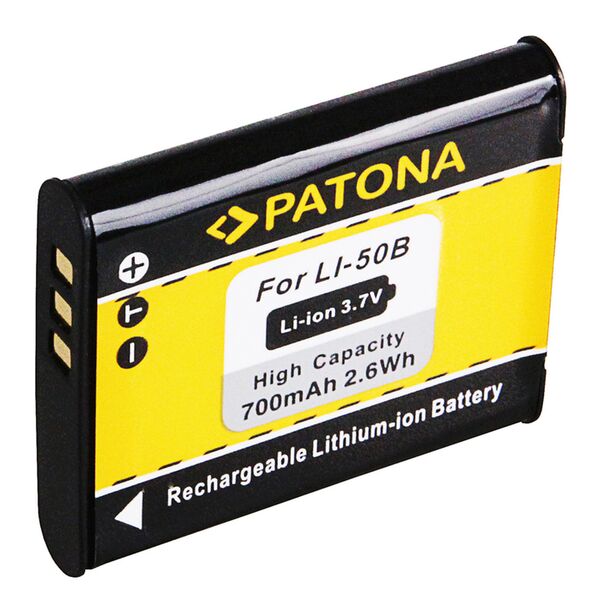 Patona Akku für Olympus Li50B RICOH DB100 Pentax WG-8 D-Li92 mju 850S 