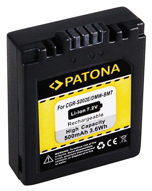 Patona Akku für Panasonic  CGA-S002