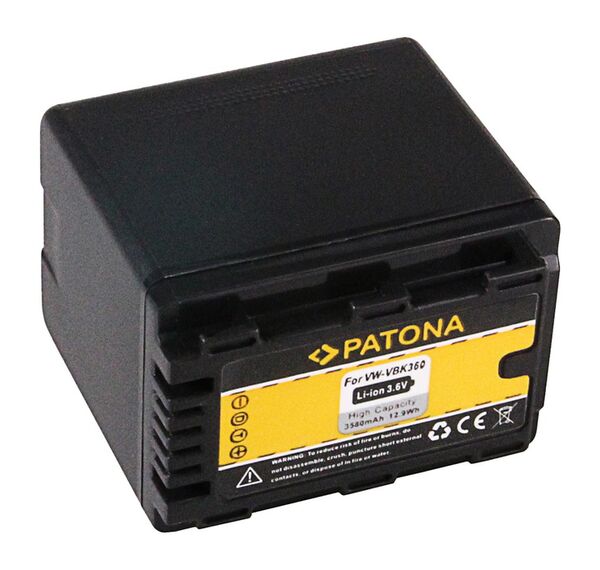 Patona Akku für Panasonic  VW-VBK360