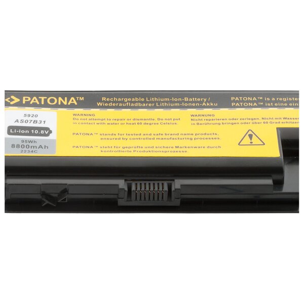 Patona Akku für Acer Aspire AS07B41 AS07B42 AS07B51 AS07B71 10,8V 8800mAh 