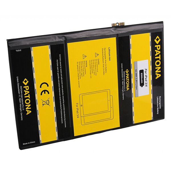 Patona Akku für Apple Ipad 3, Ipad 4 with individually tested brand cells 