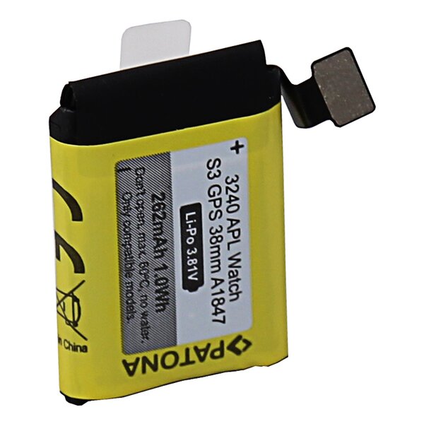 Patona Akku für Apple Watch Serie 3 GPS 38mm A1847 