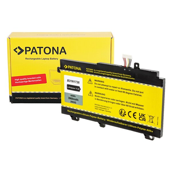 Patona Akku für Asus FX504 Serie FX505 Serie B31N1726 B31BN91 