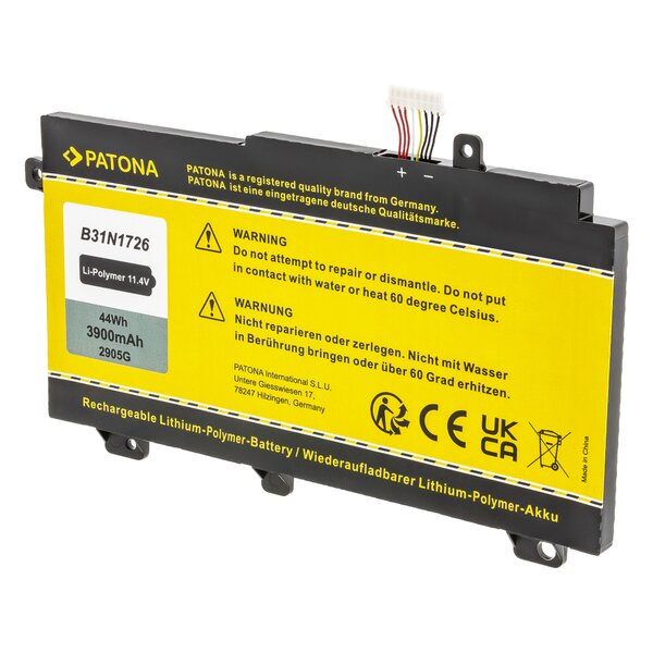 Patona Akku für Asus FX504 Serie FX505 Serie B31N1726 B31BN91 