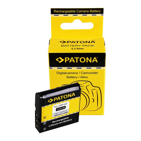 Patona Akku für Casio NP-40 Exilim Zoom EX-Z100 EX-Z1000 EX-Z200 