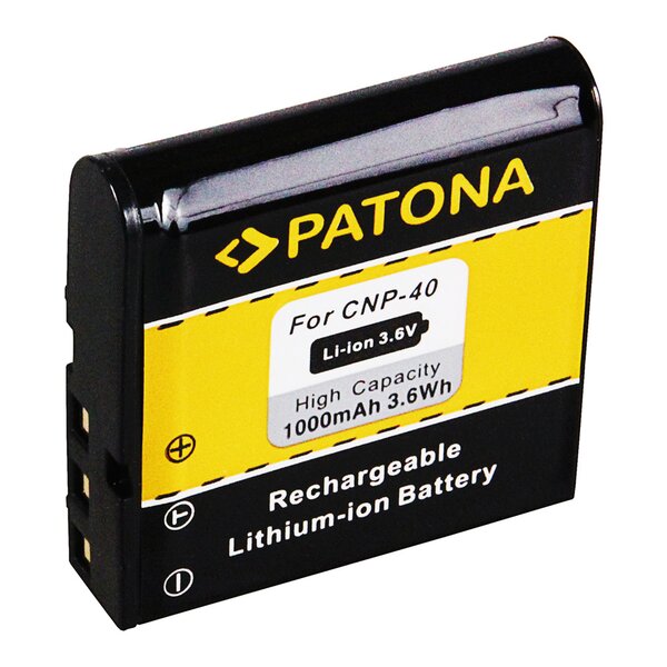 Patona Akku für Casio NP-40 Exilim Zoom EX-Z100 EX-Z1000 EX-Z200 