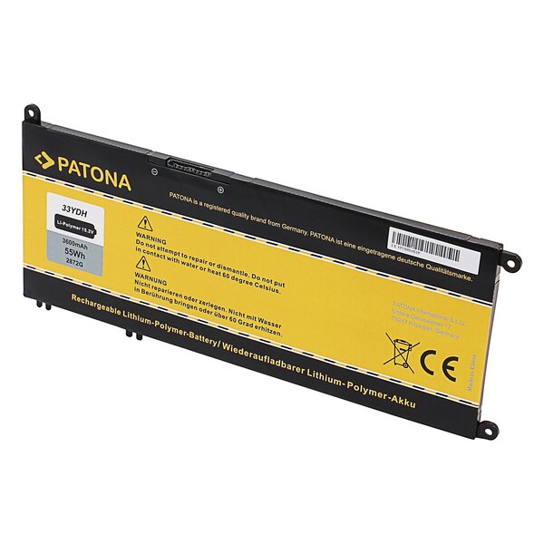 Patona Akku für Dell Inspiron 13 15 17 G3 15 G3 17 G5 15 G7 15 Latitude 14 15 Vostro 15 33YDH PVHT1 081PF3 
