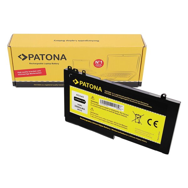 Patona Akku für Dell Latitude Serie E5270 12 12 5000 12 5000 Serie-E5270 12-E5270 Serie 0RDRH9 NGGX5 RDRH9 11.4V 