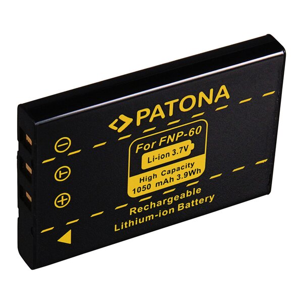 Patona Akku für Fuji NP60 NP-60 ALDI Medion MD41856 MD85146 MD41856 DC6300 