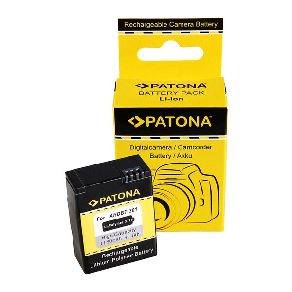 Patona Akku für GoPro HD Hero 3 AHDBT-201 AHDBT-301 AHDBT201 AHDBT301 