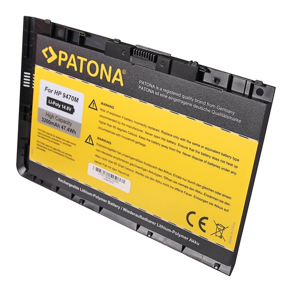 Patona Akku für HP EliteBook Folio 9470 9470m Series HSTNN-I10C 