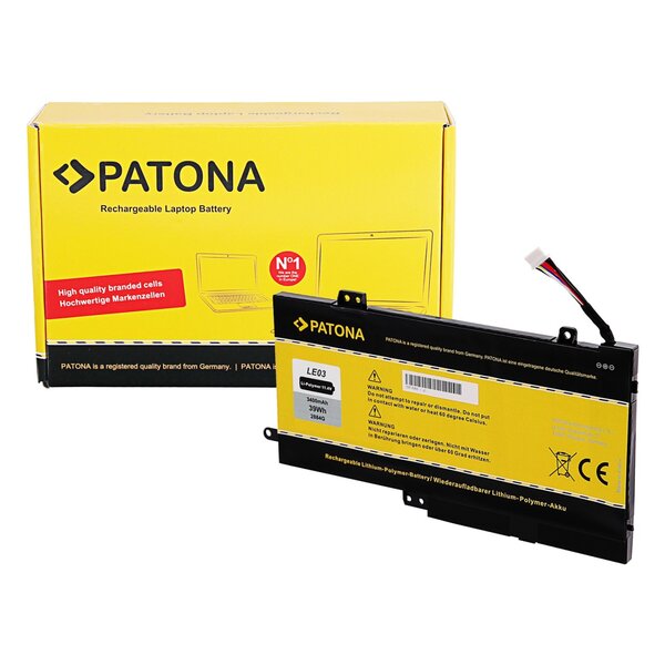 Patona Akku für HP Envy x360 m6-w101dx W103DX W010DX W102DX Pavilion x360 - 13-s120nr LE03XL LE03 