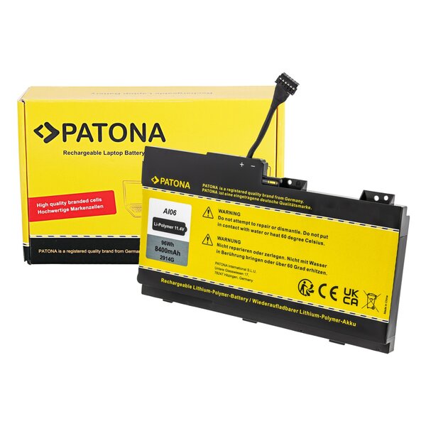 Patona Akku für HP ZBook 17 G3 Series Notebook 808397-421 AI06XL 