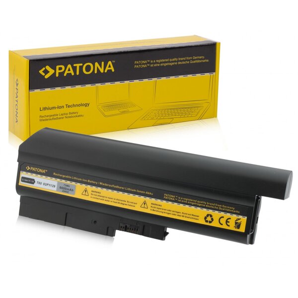 Patona Akku für IBM Lenovo ThinkPad T60 T61 R60 40Y6797 *6,6Ah 