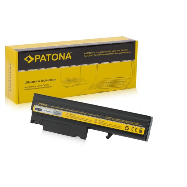 Patona Akku für IBM Thinkpad T40 T41 T42 T43 R51 02K8193 4400 mA 