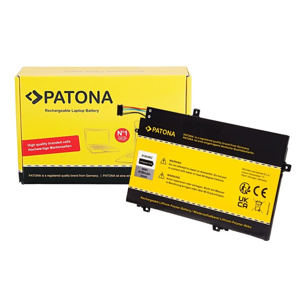 Patona Akku für Lenovo Thinkpad L480 L580 L14 Gen 1 TP00120A 01AV463 01AV464 01AV465 L17M3P54 L17M3P53 L17L3P52 