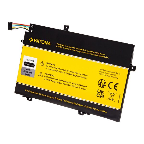 Patona Akku für Lenovo Thinkpad L480 L580 L14 Gen 1 TP00120A 01AV463 01AV464 01AV465 L17M3P54 L17M3P53 L17L3P52 