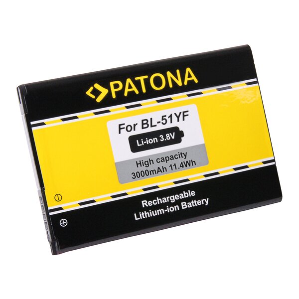 Patona Akku für LG DS1402, G4, G4 Dual SIM, G4 Dual-LTE, H810, H811, H815T, H8185K, H818N, H818P, H818T, H819, LS991, VS986 BL-51YF, BL51YF, EAC62858501 