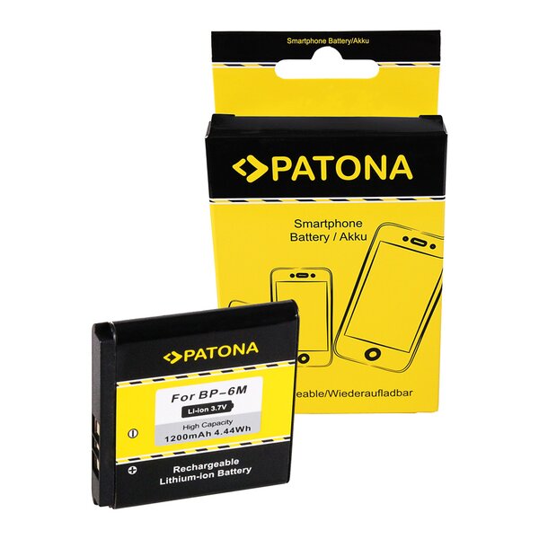 Patona Akku für Nokia BP-6M 3250 3250 6151 6233 6234 6280 6288 9300 