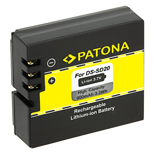 Patona Akku für Rollei Bullet 3s 4s 5s DS-SD20 Astak CM-7200 HD Star 60 