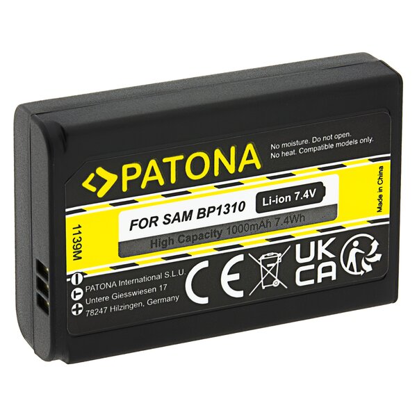 Patona Akku für Samsung BP-1310 BP1310 NX10 NX100 NX11 