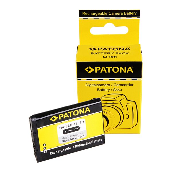 Patona Akku für Samsung Digimax i85 L74 wide NV11 NV24 HD NV30 SLB-1137D 