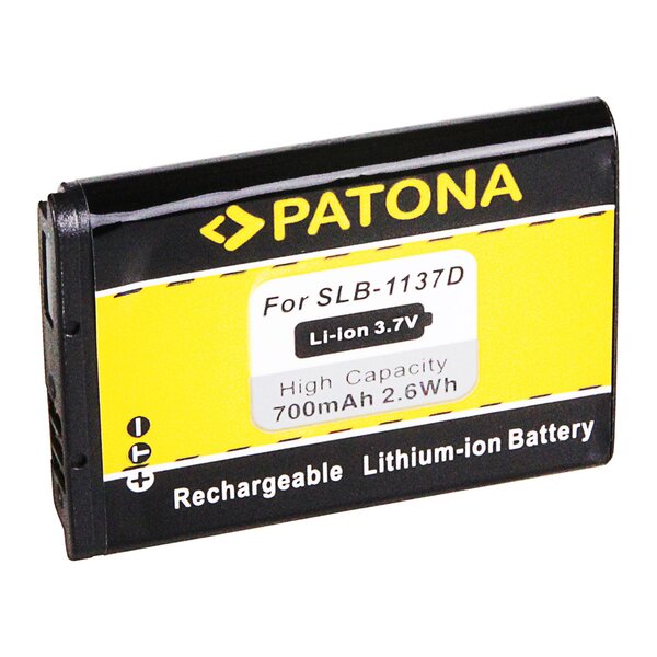 Patona Akku für Samsung Digimax i85 L74 wide NV11 NV24 HD NV30 SLB-1137D 