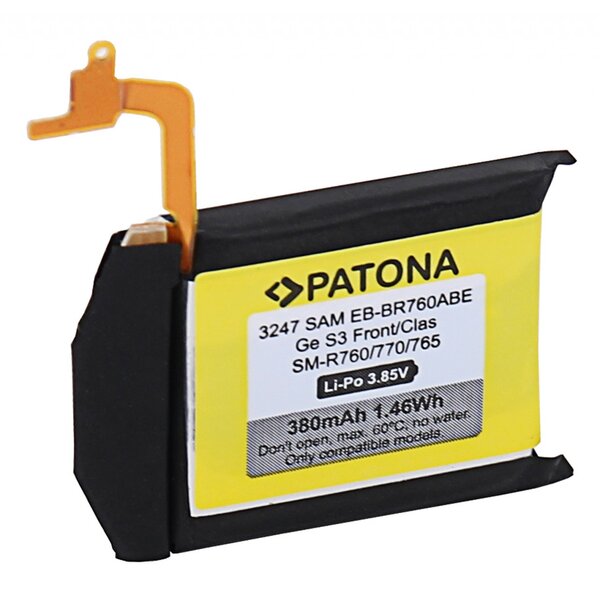Patona Akku für Samsung Gear S3 Frontier Classic SM-R760 SM-R770 SM-R765 EB-BR760ABE 