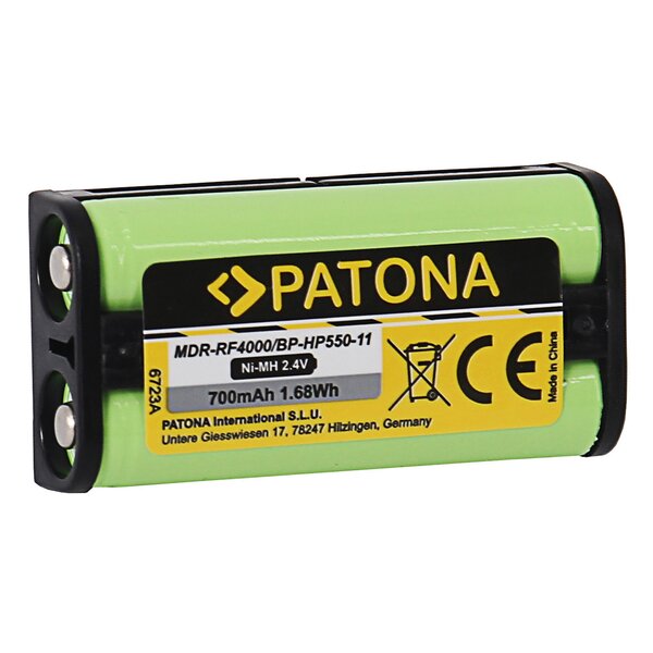 Patona Akku für Sony MDR-RF4000 BP-HP550-11 Medion MDR-PF970RK 