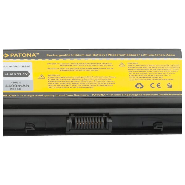 Patona Akku für Toshiba PA3615U PABAS115 PA3615U-1BRS PA3615U-1BRM 