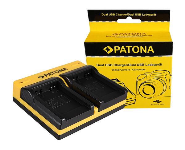 Patona Dual Ladegerät für Canon  SLB-10A