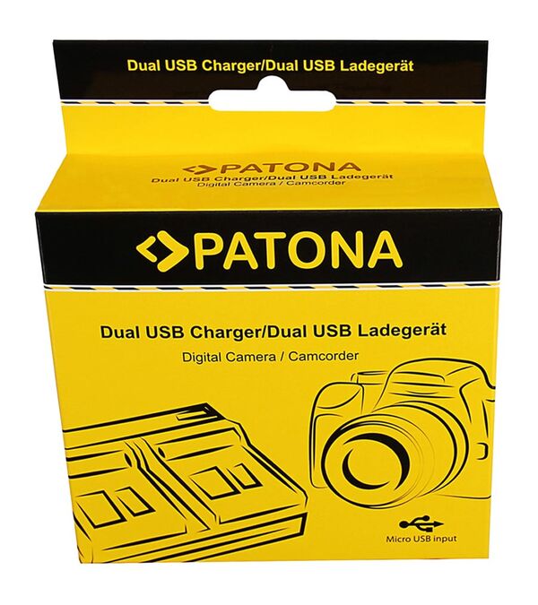 Patona Dual Ladegerät für Canon  SLB-10A