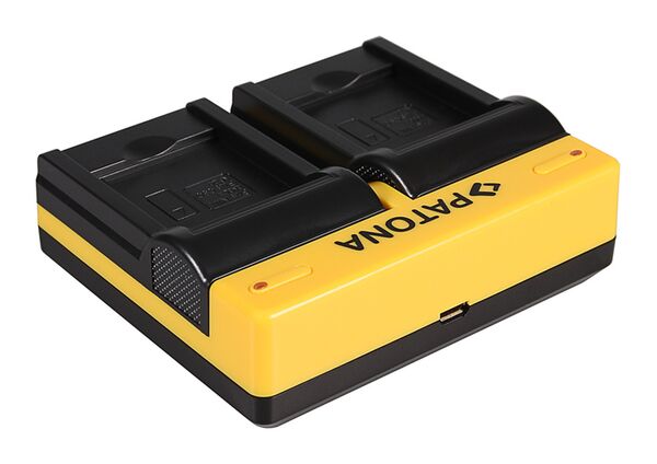 Patona Dual Ladegerät für Casio NP-120 CoolPix S2500 S3100 S4100 inkl. Micro-USB Kabel 