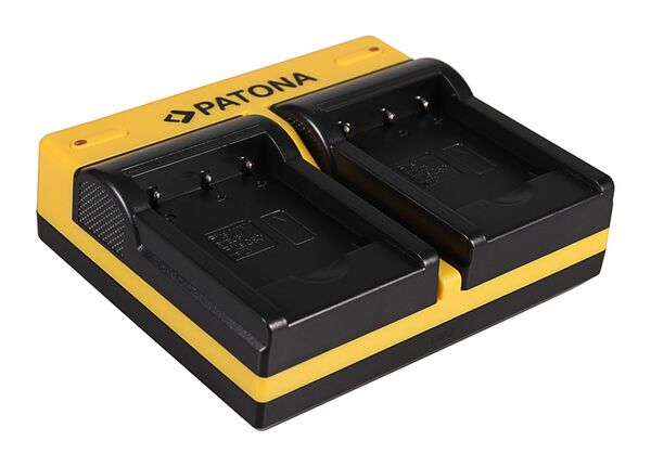 Patona Dual Ladegerät für Casio NP-120 CoolPix S2500 S3100 S4100 inkl. Micro-USB Kabel 