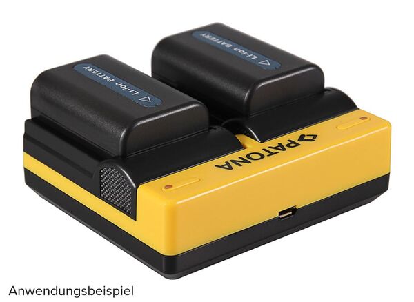 Patona Dual Ladegerät für Sony  NP-FM50 NP-F550