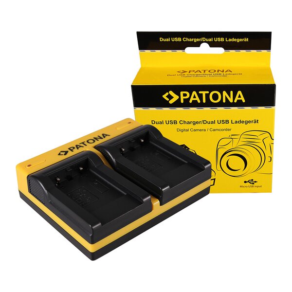 Patona Dual Ladegerät für Kodak Olympus Li-40B Klic 7006 Olympus Li-40B Olympus Li-40B inkl. Micro-US 